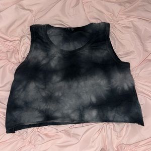 John Galt tie-dye cropped tank top